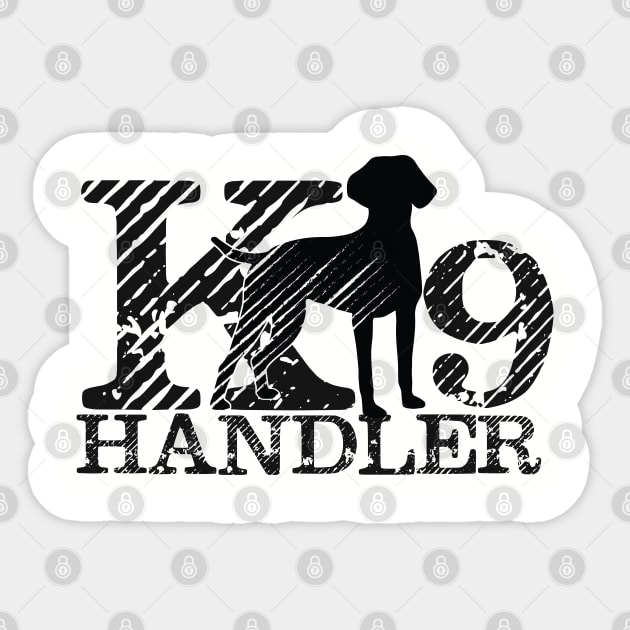 K-9 Handler - German Shorthaired Pointer Sticker by Nartissima